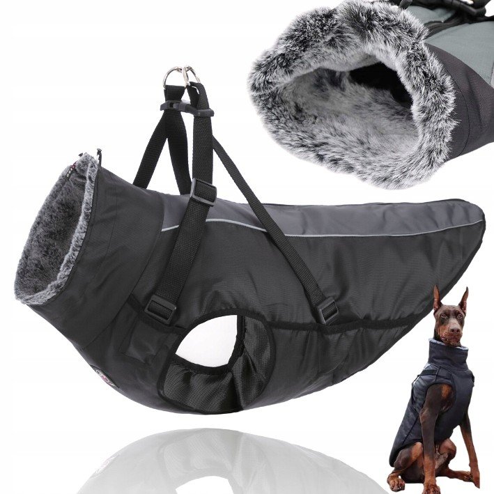 Vodoodporná Pro Psa zimní oblečení Zelkami Makalu gray XL