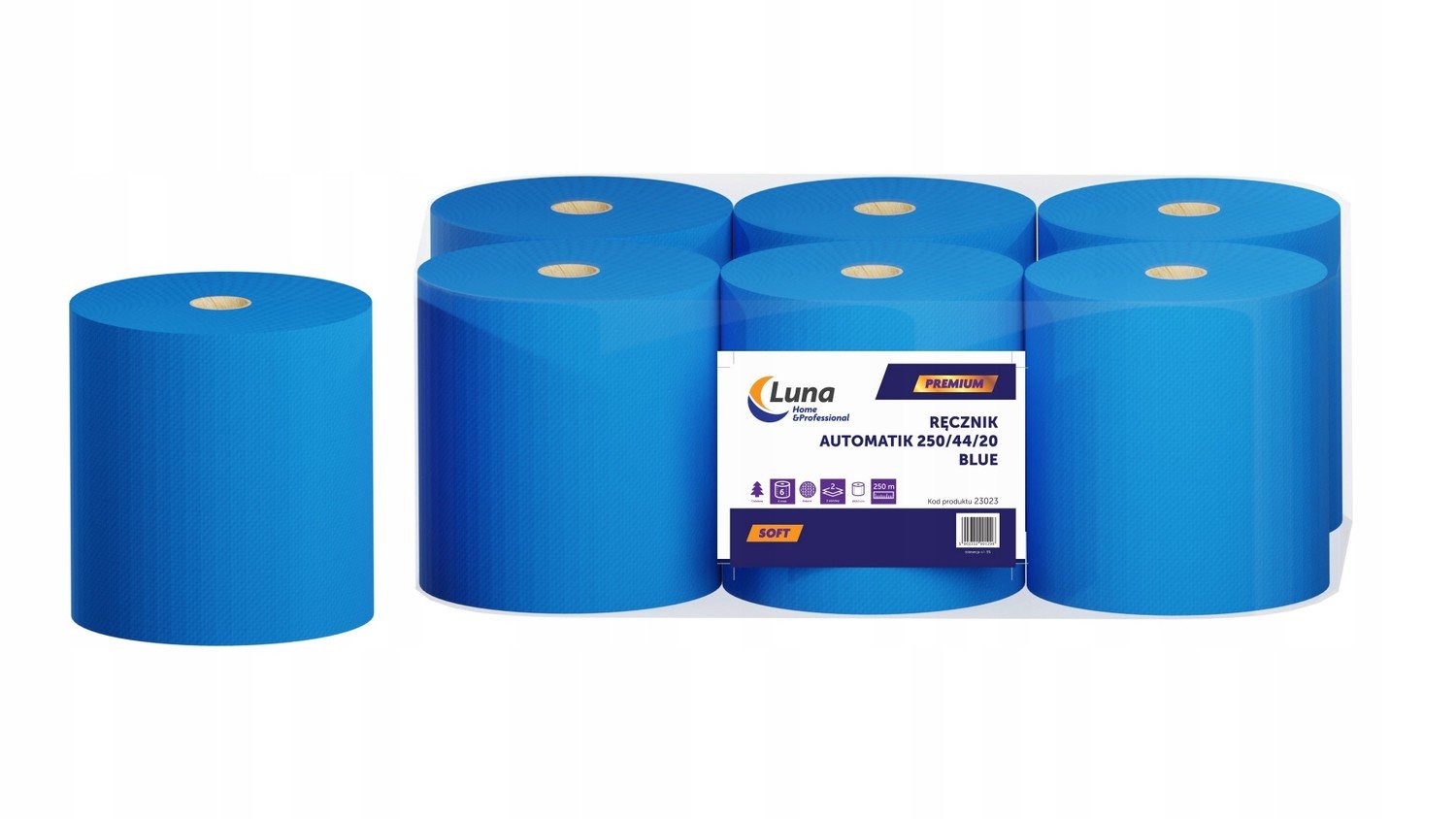 Papírový ručník Luna Hp Premium 6ks modrý