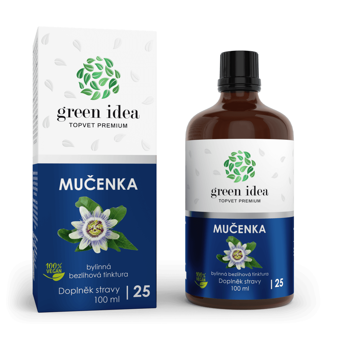 GREEN IDEA Mučenka - bezlihová tinktura 100 ml