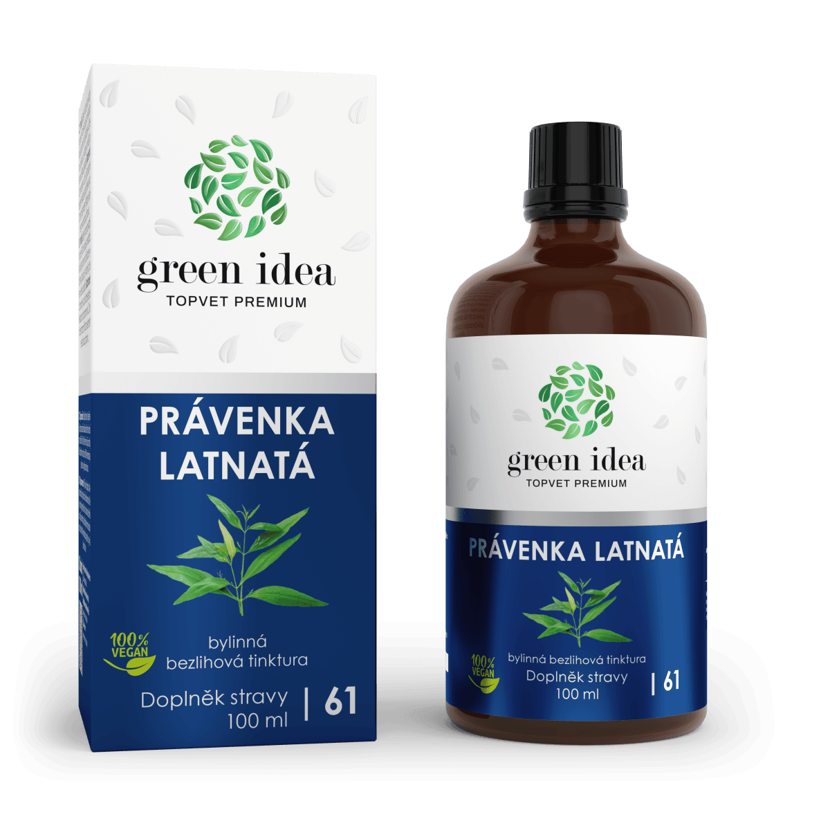 GREEN IDEA Právenka latnatá - bezlihová tinktura 100 ml