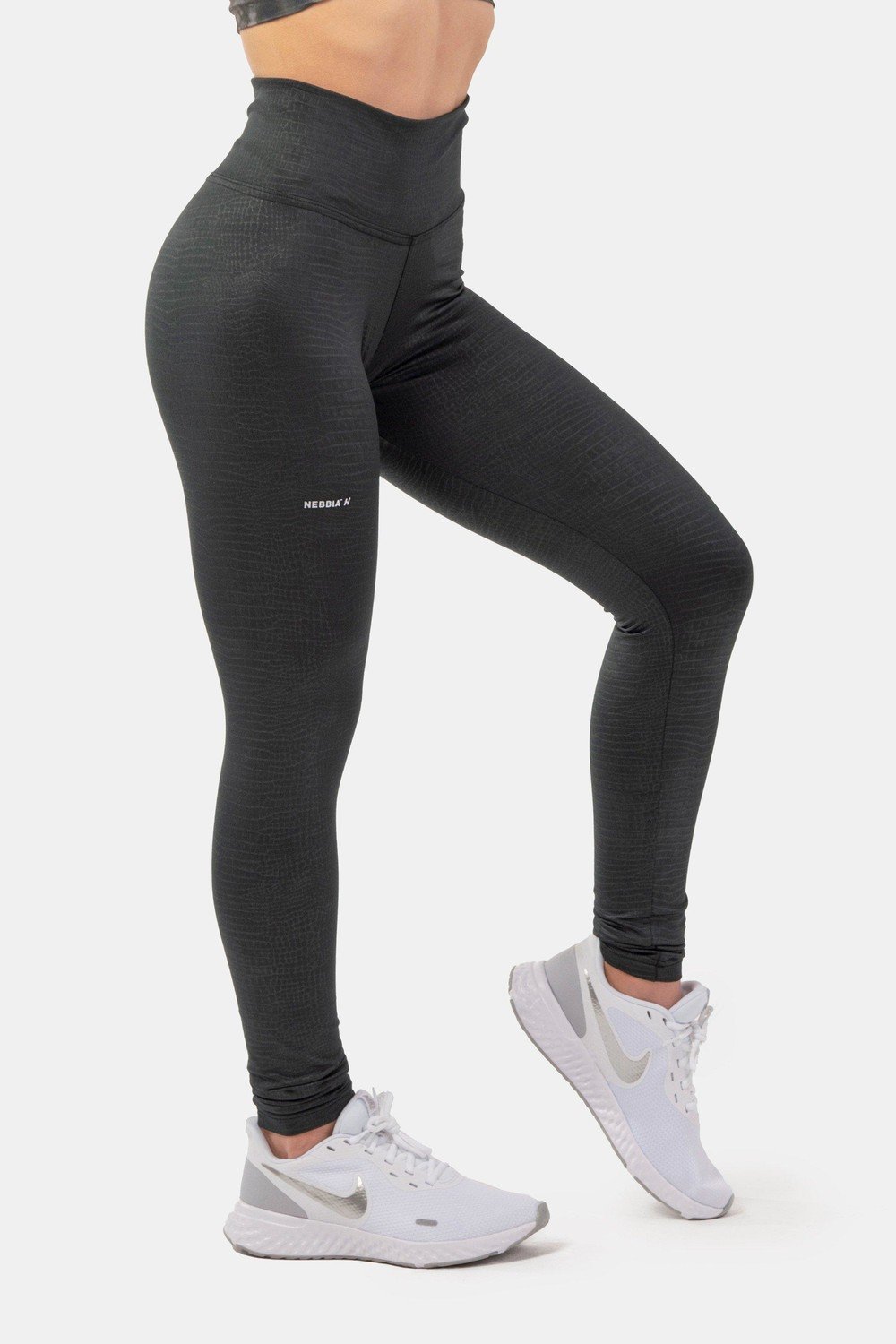 Nebbia Python SnakeSkin High-Waist Leggings