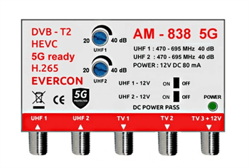 Anténní zesilovač EVERCON AM-838 5G READY