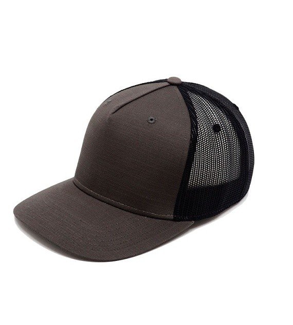 Kšiltovka CoFEE Five Panels Snap - šedá-černá