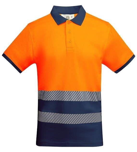 Pánská polokošile Roly Atrio - oranžová svítící-navy, S