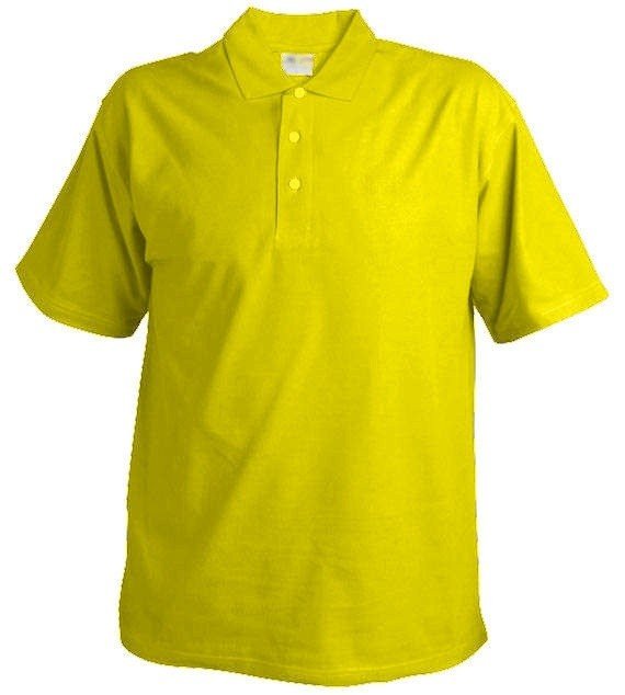 Pánská pique polokošile Chok 175 - žlutá, L