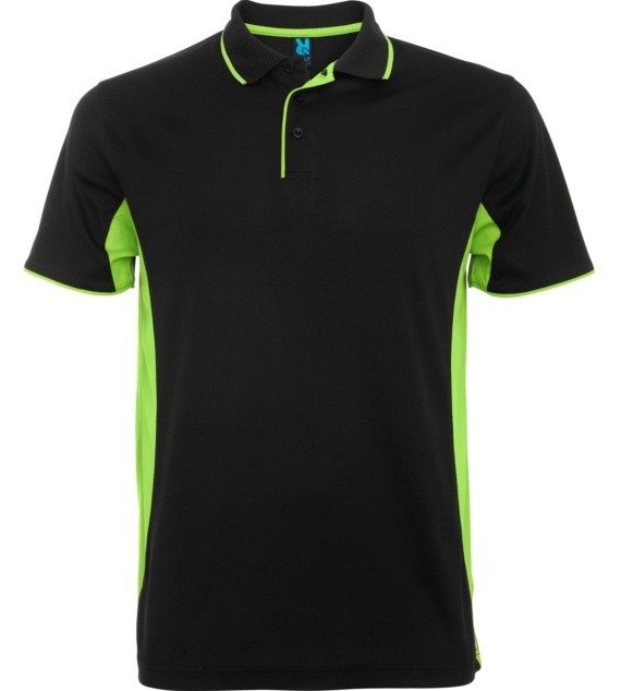 Pánská sportovní polokošile Roly Montmelo Roly - černá-zelená, S