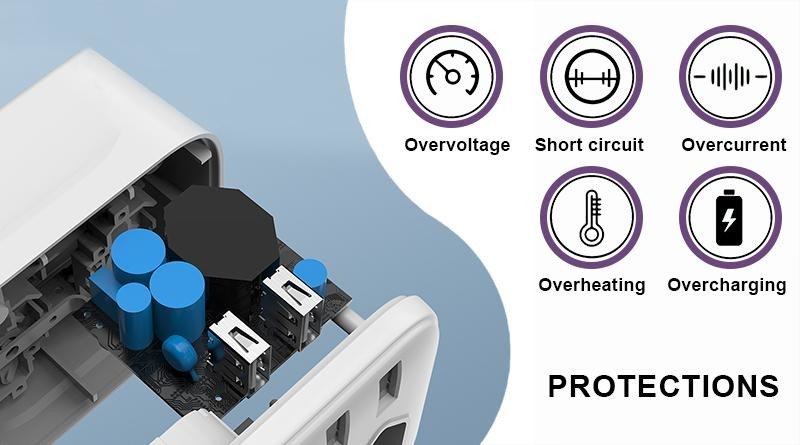 VIKING Síťový adaptér Viking AC22, rozbočovač, 4 výstupy (VAC22)