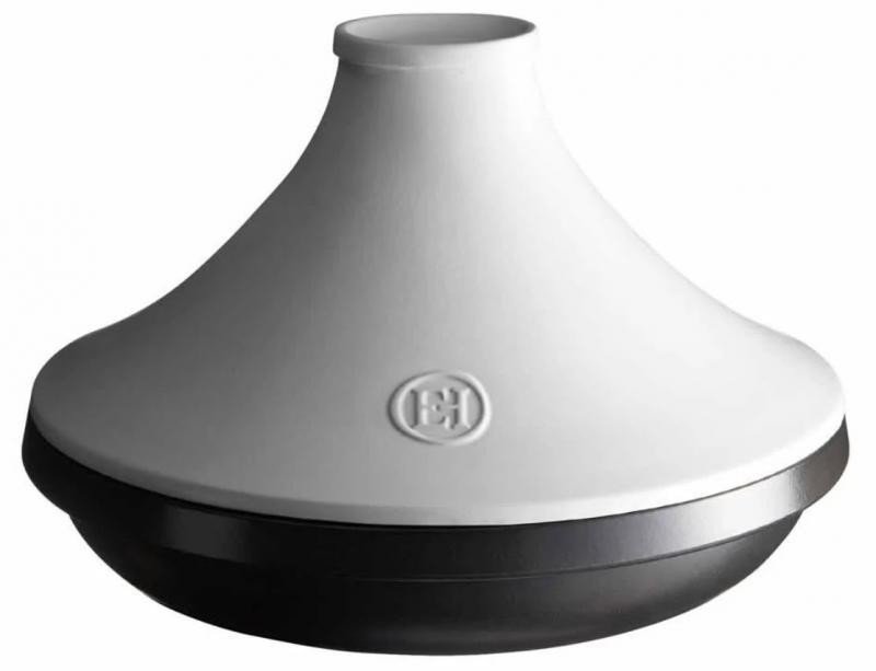 Emile Henry Delight keramická tajine na indukci, břidlicová barva bílé víko, 32 cm, 4 l, 776632