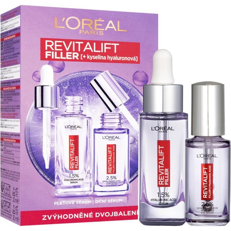 L’Oréal Paris Revitalift Filler sada pro péči o pleť (na obličej a oční okolí)