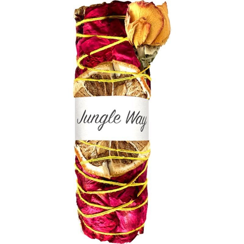 Jungle Way Šalvěj bílá, Růže & Citrón vykuřovadla 10 cm