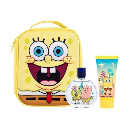 SpongeBob Squarepants SpongeBob dárková kazeta pro děti toaletní voda 100 ml + sprchový gel 100 ml + kosmetický batůžek