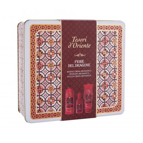 Tesori d'Oriente Fiore Del Dragone dárková kazeta pro ženy parfémovaná voda 100 ml + sprchový krém 250 ml + pěna do koupele 500 ml