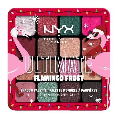 NYX Professional Makeup Fa La La L.A. Land Ultimate Flamingo Frost 12,8 g vánoční paletka očních stínů pro ženy