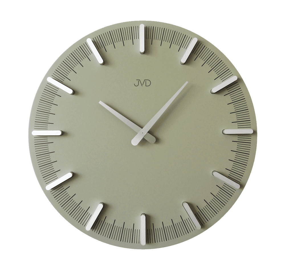 JVD Designové minimalistické zelené hodiny JVD HC401.3