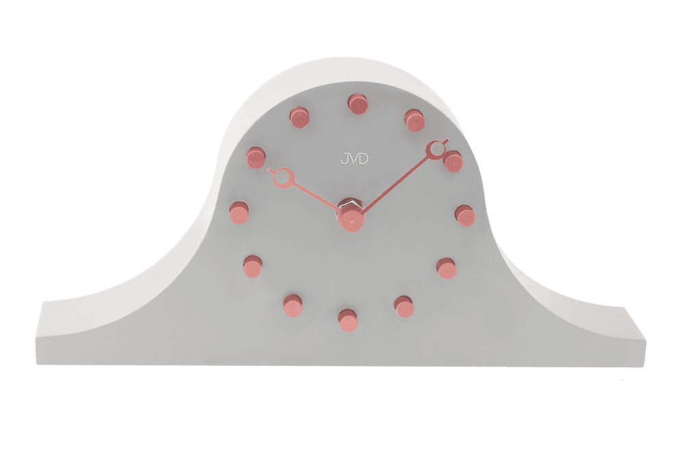 JVD Dřevěné stolní šedé napoleonky hodiny JVD HC202.3