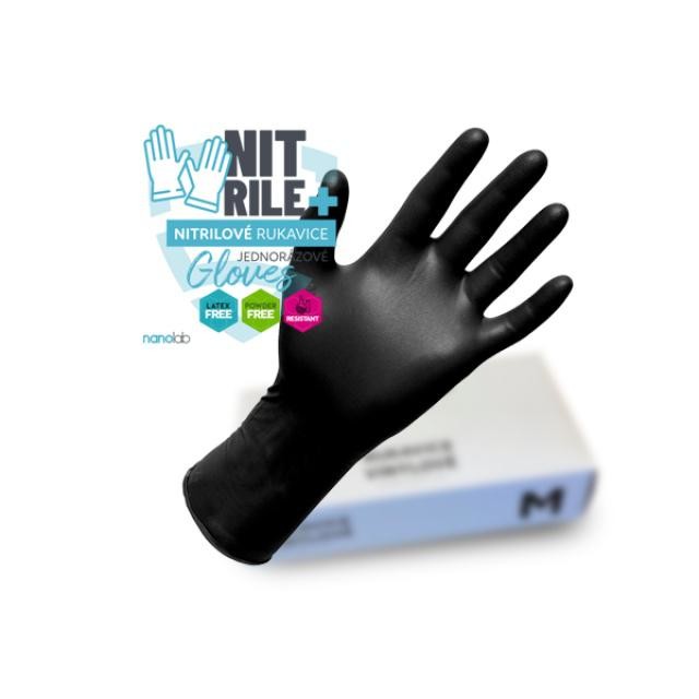 Nanolab® Nitrilové jednorázové rukavice NITRILE+ 100ks vel.XL