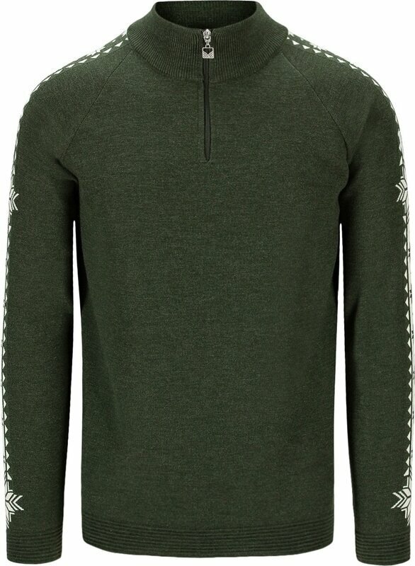 Dale of Norway Geilo Mens Sweater Dark Green/Off White L