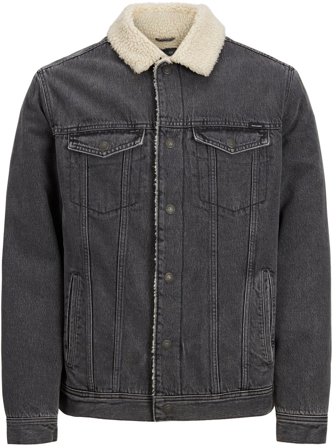 Jack&Jones Pánská džínová bunda JJIJEAN 12213199 Grey Denim XL