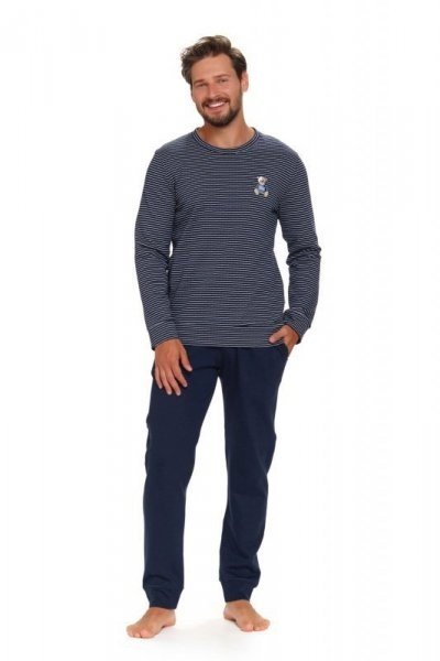 Doctor nap PMB 5251 navy blue plus Pánské pyžamo 2XL tmavě modrá