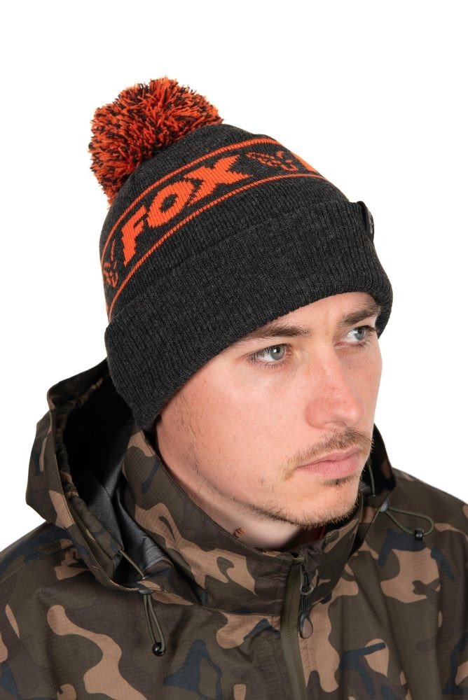 Fox Zimní čepice Collection Collection Bobble Black & Orange