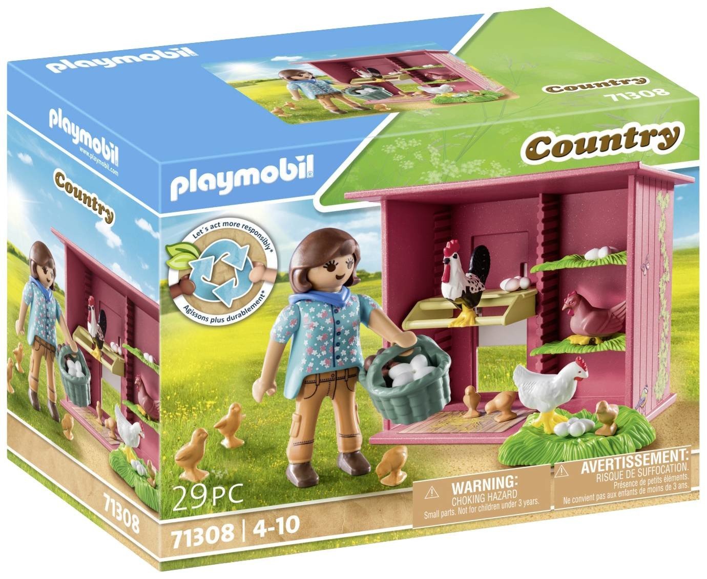 Playmobil® Country Kuřata s kuřaty 71308