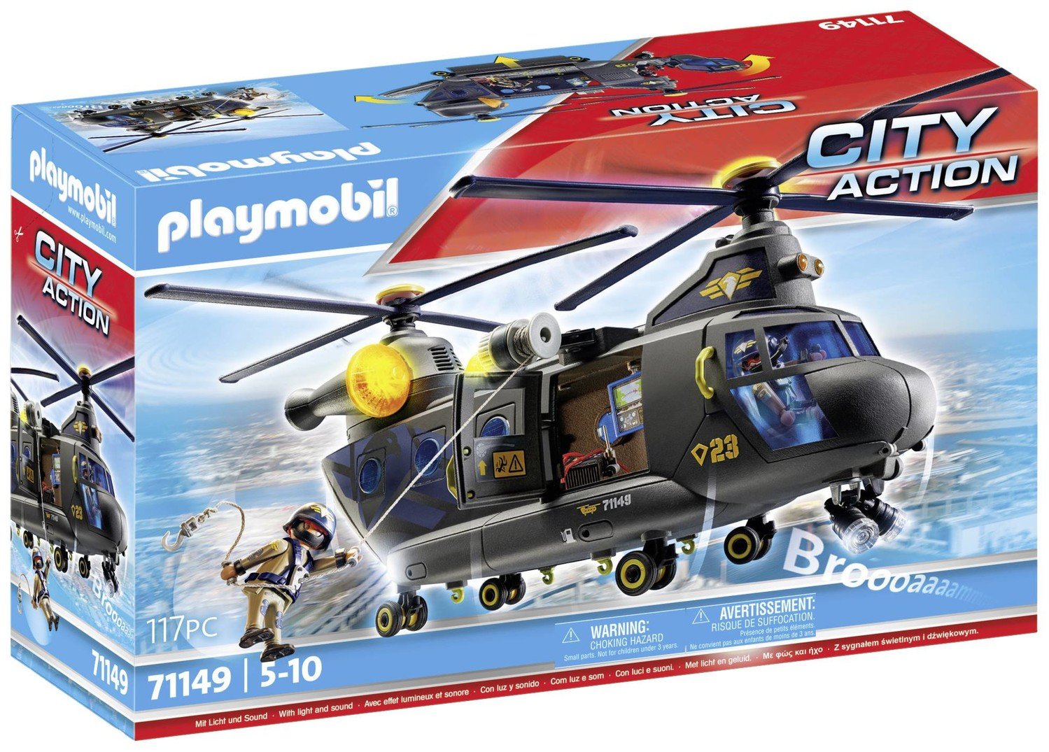 Playmobil® City Action Vrtulník pro záchranáře SWAT 71149