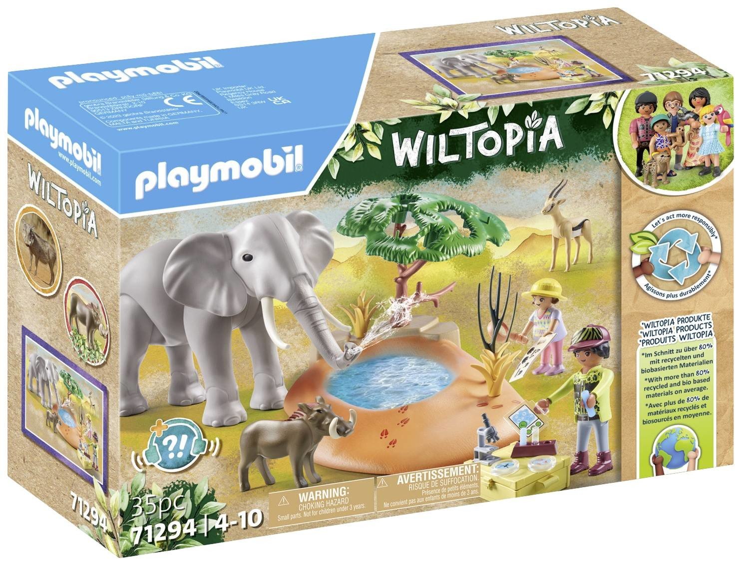 Playmobil® Wiltopia Vystříknutí vody 71294