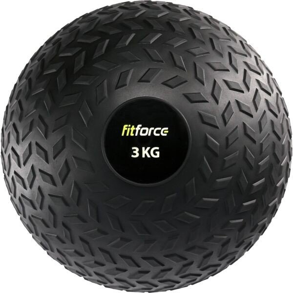 Fitforce SLAM BALL 3 KG Medicinbal, černá, velikost 3 KG