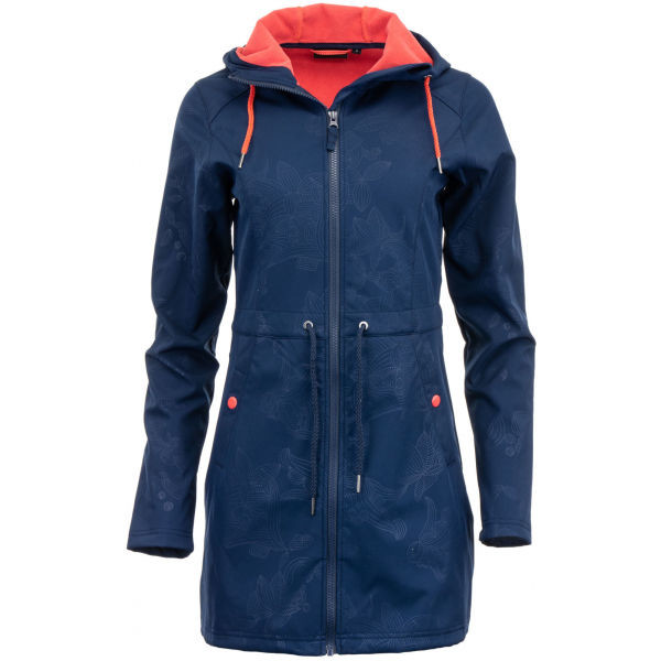 ALPINE PRO CATLICOPA Dámský softshellový kabát, tmavě modrá, velikost XS