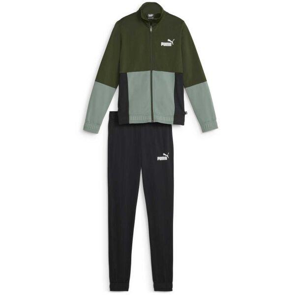 Puma COLORBLOCK POLY SUIT CL B Chlapecká souprava, tmavě šedá, velikost 128