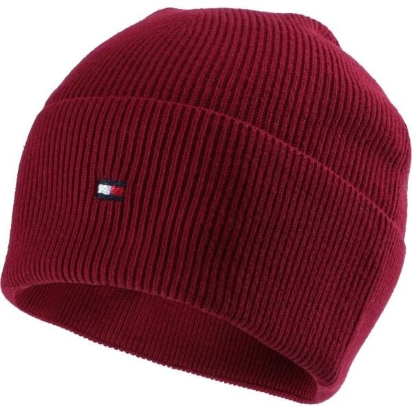 Tommy Hilfiger ESSENTIAL FLAG Dámská zimní čepice, červená, velikost UNI