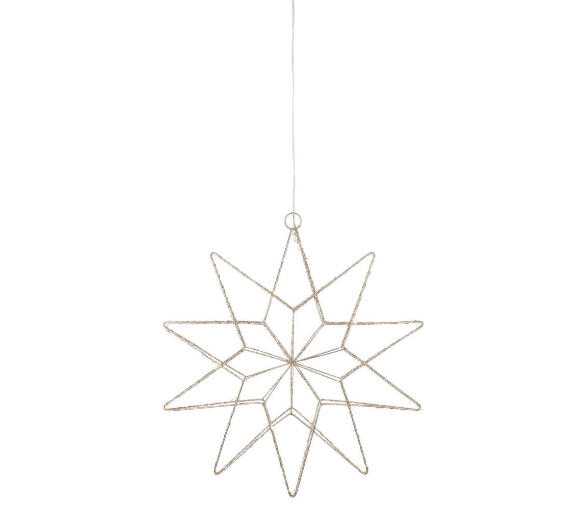 Markslöjd Markslöjd 705751 - LED Vánoční dekorace GLEAM LED/0,6W/3xAA zlatá