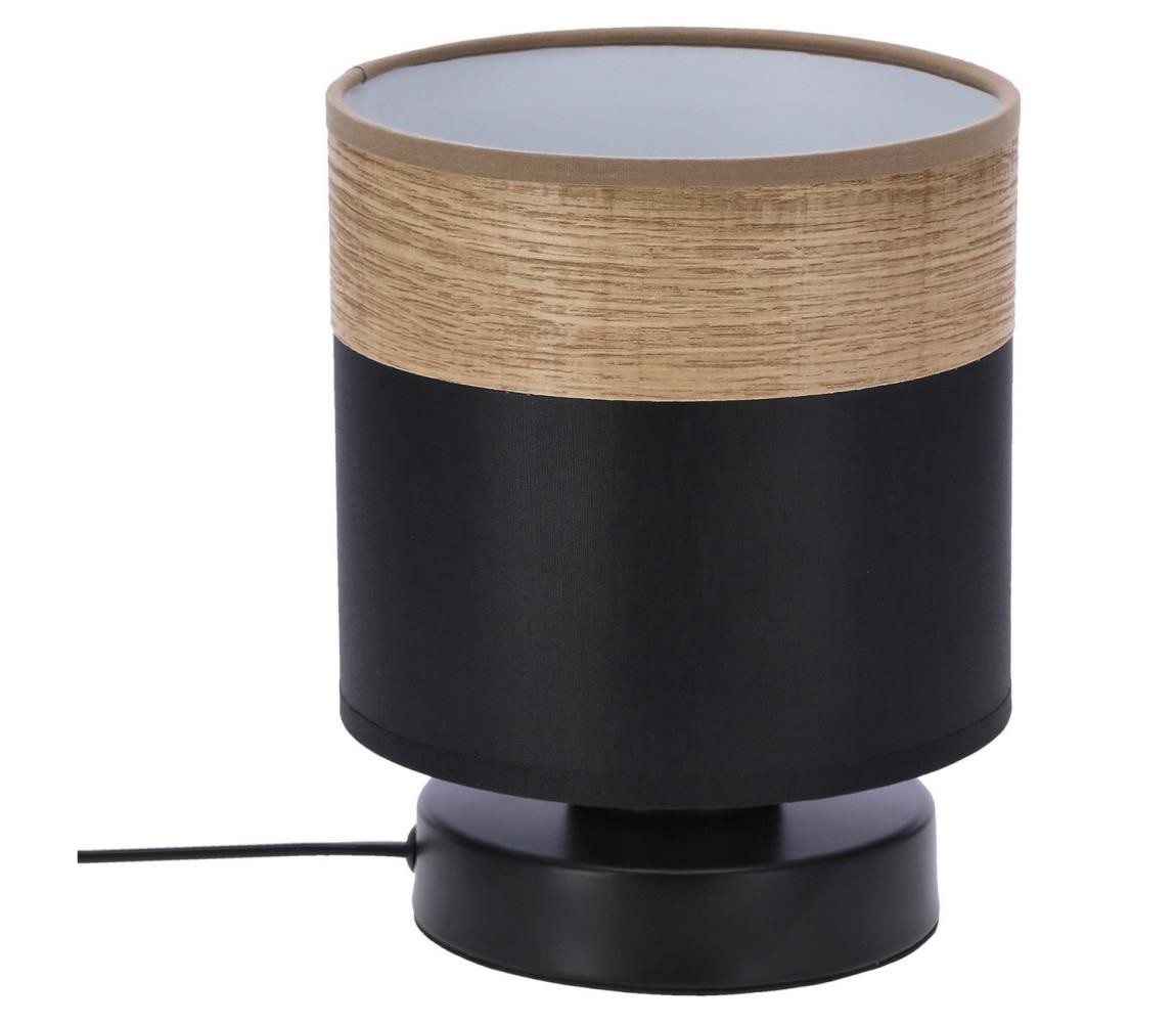 Stolní lampa PORTO 1xE27/60W/230V černá/hnědá
