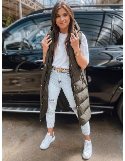 Dámská prošívaná vesta ELLA zelená
