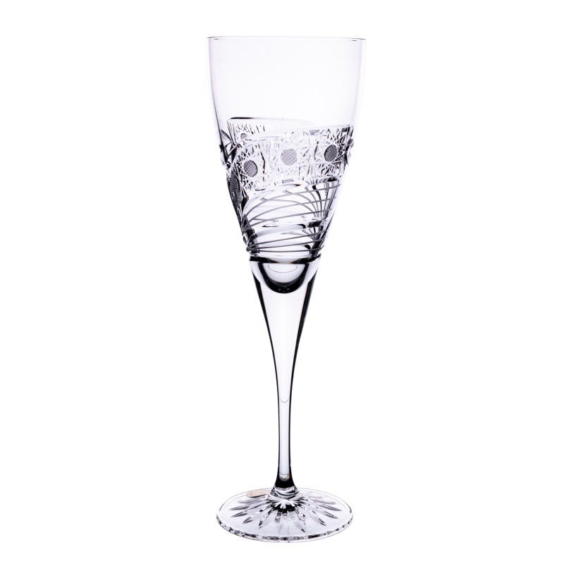 Onte Crystal Bohemia Crystal ručně broušené sklenice na bílé víno Kometa 260 ml 2KS