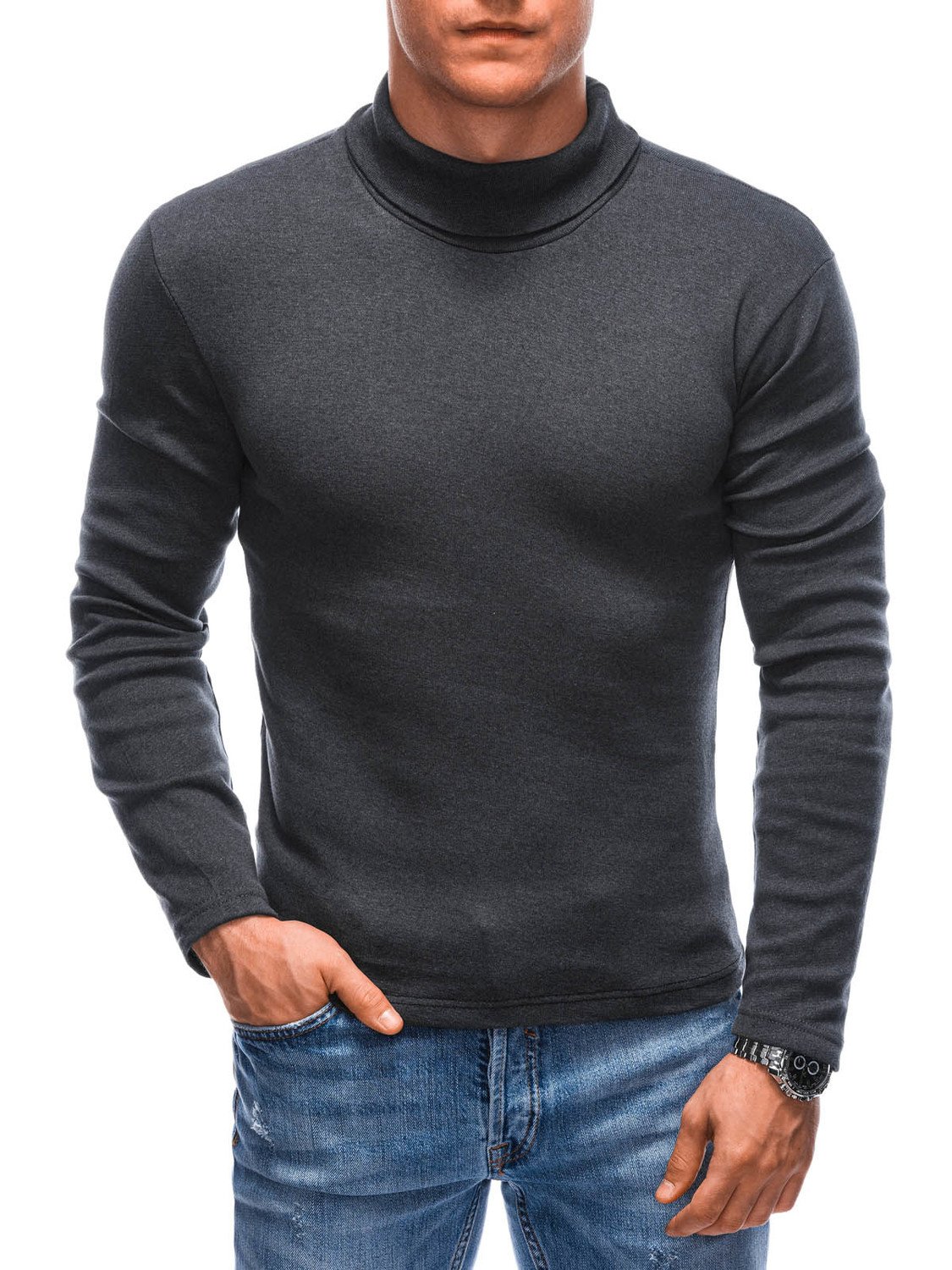 Edoti Men's polo neck