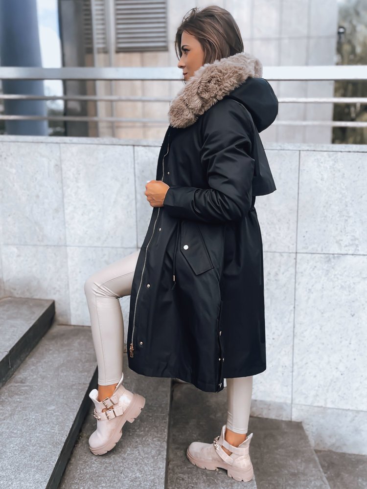 NADER dámská zimní bunda parka černá Dstreet