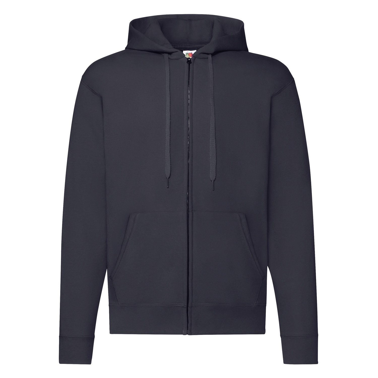Navy Zippered Hoodie Classic Fruit of the Loom