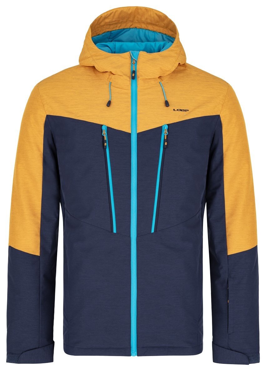 Pánská lyžařská bunda LOAP LAWRENCE Tmavě modrá/Žlutá