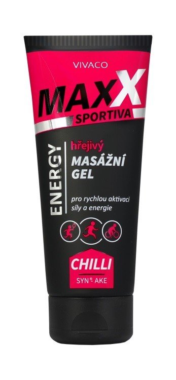 Vivaco Masážní gel hřejivý Maxx Sportiva ENERGY 200 ml