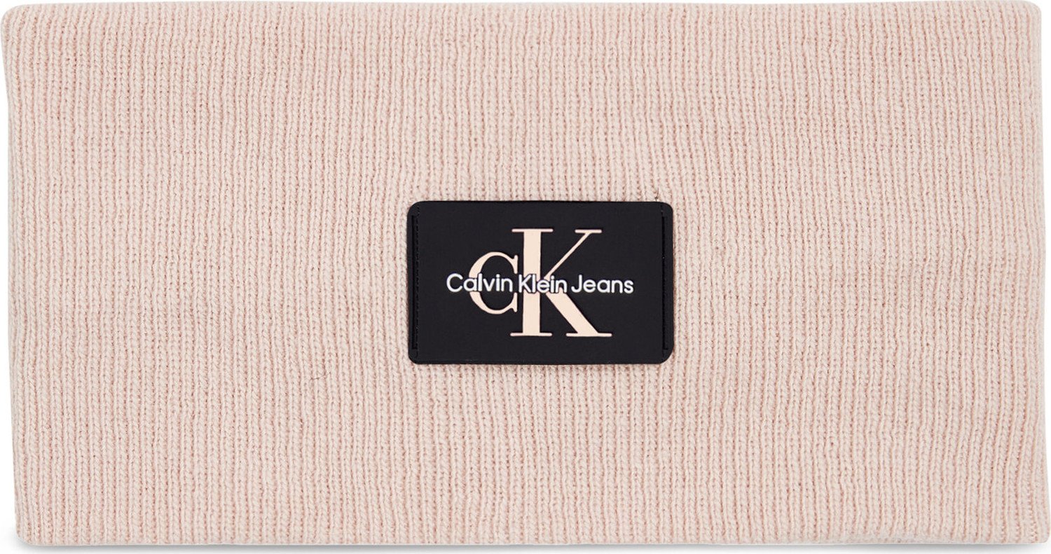 Textilní čelenka Calvin Klein Jeans Monologo Rubber Headband K60K611258 Pink 0JV