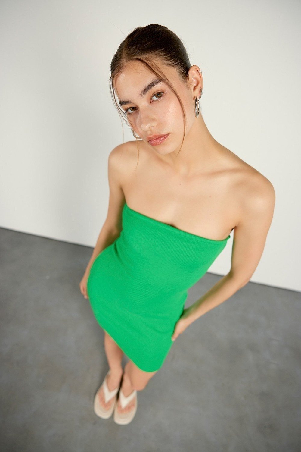 VATKALI Strapless Mini Dress Green