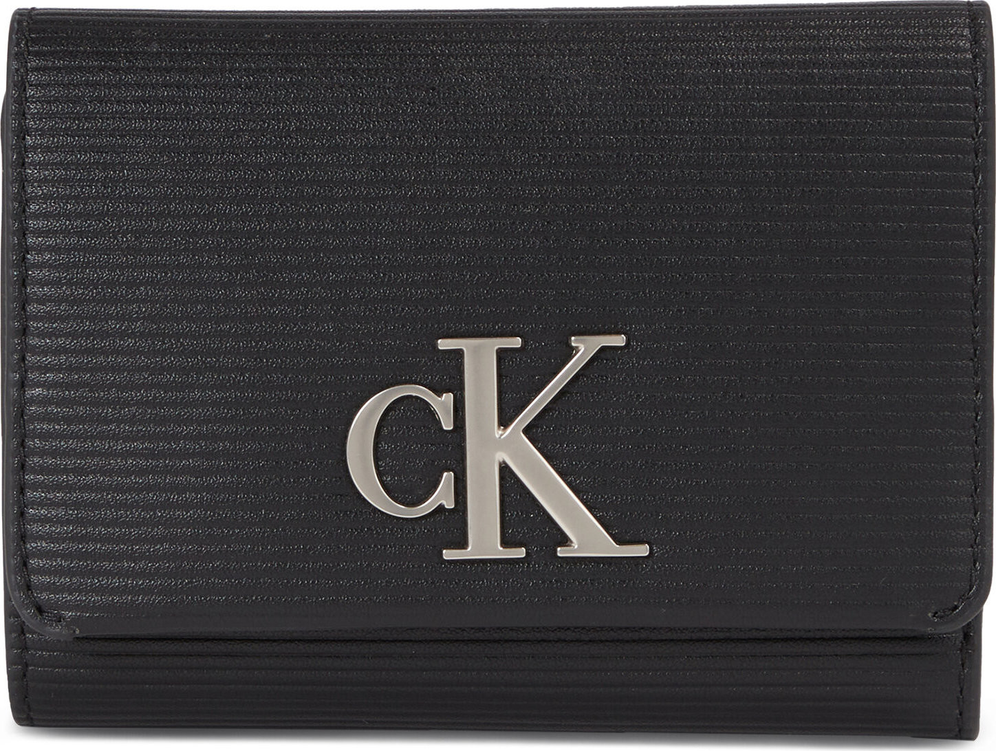 Dámská peněženka Calvin Klein Jeans Minimal Monogram Med Trifold T K60K611237 Black BDS