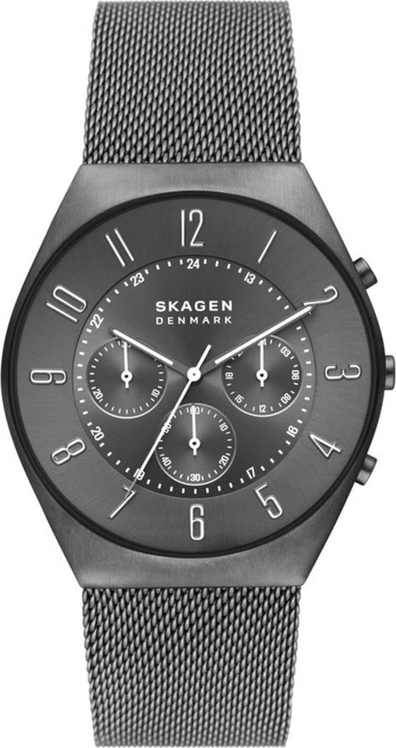 Hodinky Skagen Grenen Chronograph SKW6821 Grey/Grey