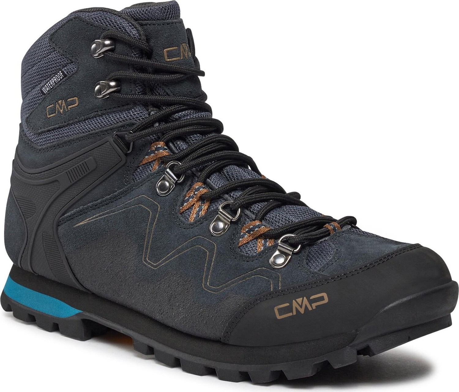 Trekingová obuv CMP Athunis Mid Trekking Shoe Wp 31Q4977 Titanio-Petrol 80UP