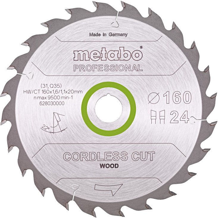 METABO Power Cut Wood Professional 216x30mm (20Z)