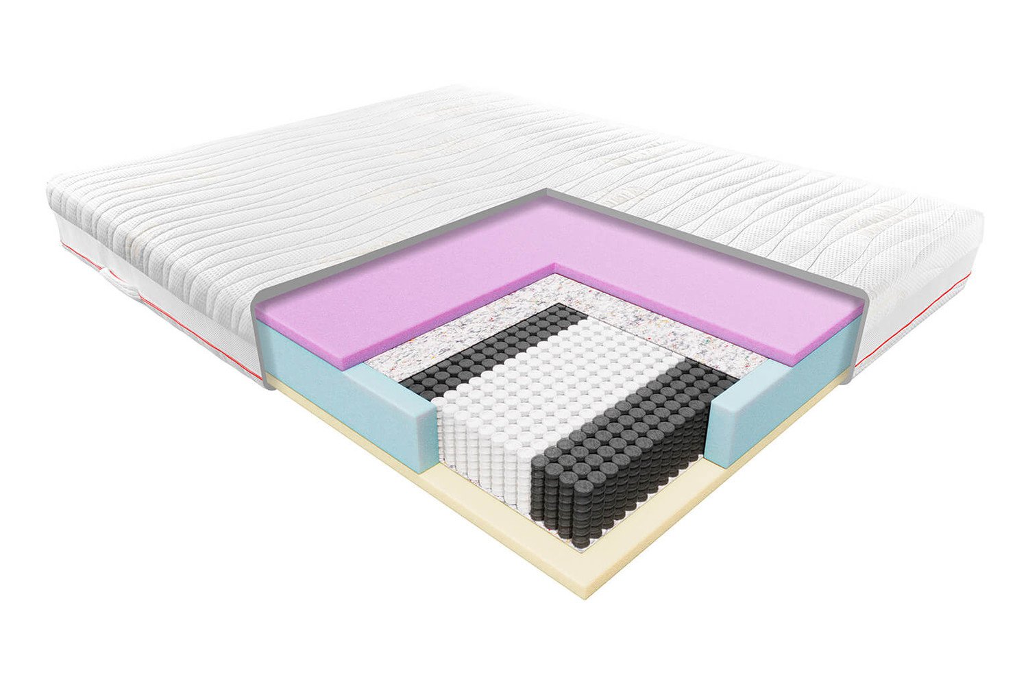 POLJANA Zdravotní taštičková matrace s paměťovou pěnou NIOBE 180x220 cm, 20 cm