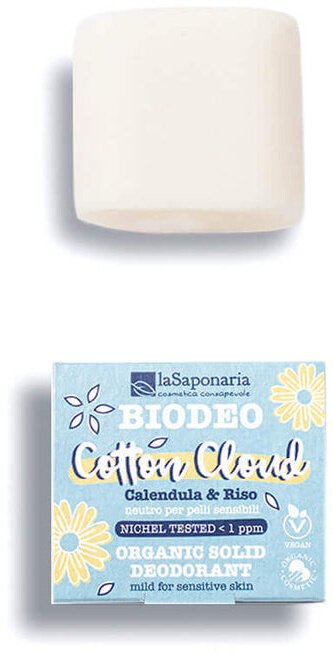 Deodorant LaSaponaria, tuhý, Cotton Cloud, BIO, 40g - LSA301