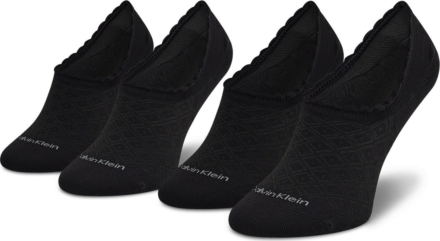 Sada 2 párů dámských ponožek Calvin Klein 701218787 r.OS Black 001