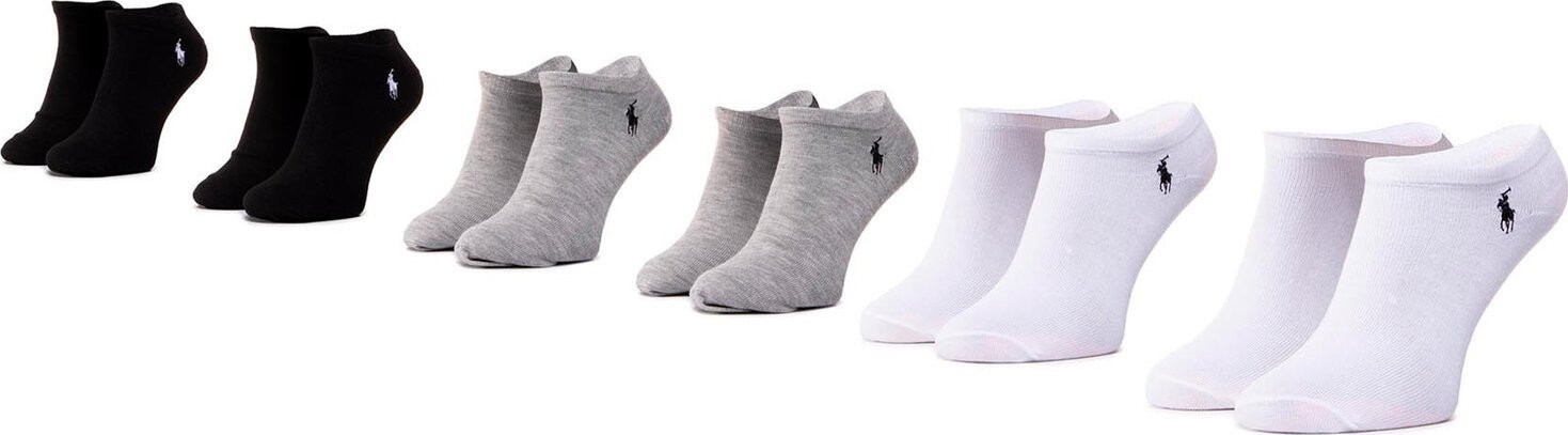 Sada 6 párů dámských nízkých ponožek Polo Ralph Lauren 455747503001 Asst